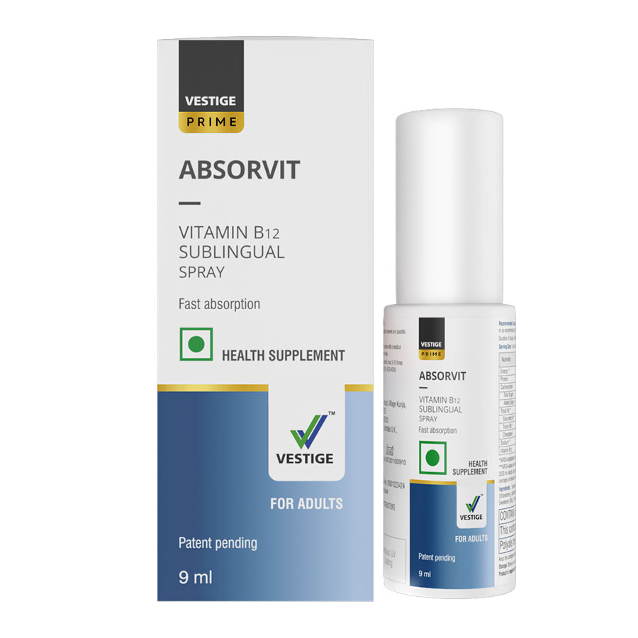 Vestige Prime Absorvit Vitamin B12 Sublingual Spray 09ml